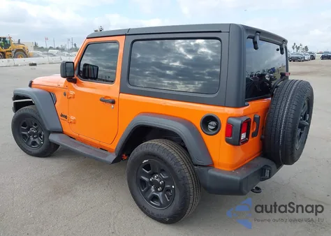 2025 Jeep Wrangler 2-Door Sport 4X4 z USA, uszkodzony, nr VIN 1C4PJXAN2SW593343